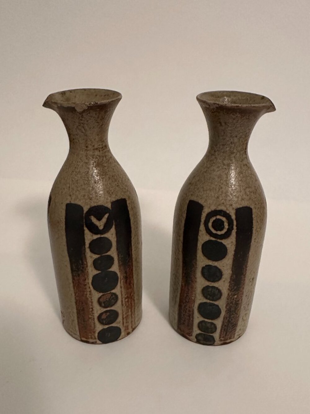 Vintage Otagiri Japanese Stoneware Cruets